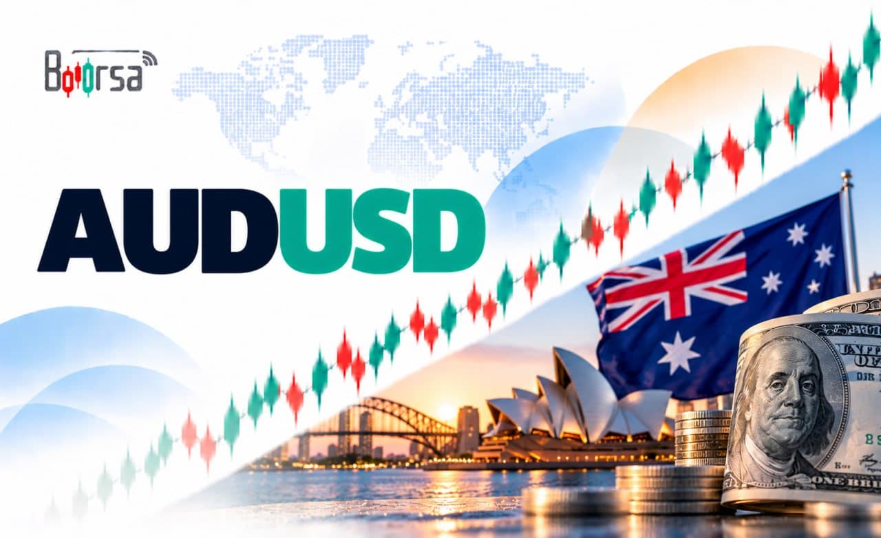 نمودار جفت‌ارز AUD/USD با نمایش سطح روانی ۰.۷۰۰۰، مقاومت میانگین متحرک ۱۰۰روزه و سطوح اصلاح فیبوناچی.