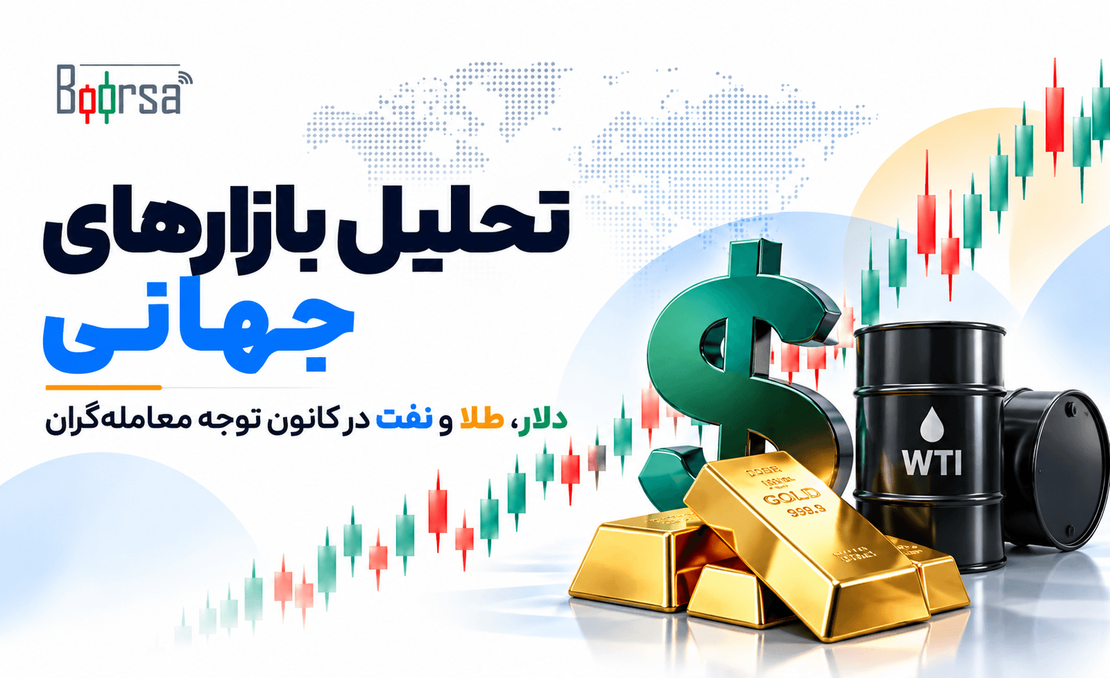 نمودارهای بازده اوراق قرضه، شاخص دلار و سهام فناوری در کنار داده‌های تورم انرژی و شاخص مدیران خرید آمریکا.
