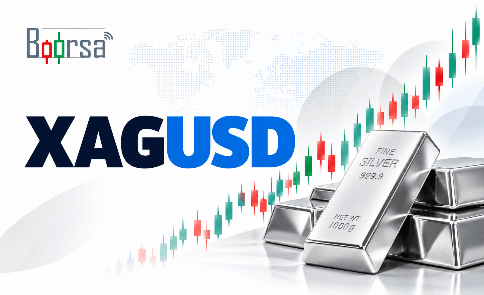 نمودار قیمت نقره در برابر دلار آمریکا با نمایش کانال نزولی و سطوح مهم حمایت و مقاومت